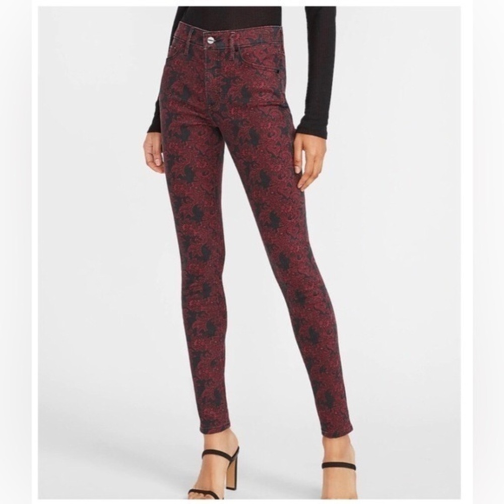 Express Paisley Skinny Jeans size 4S